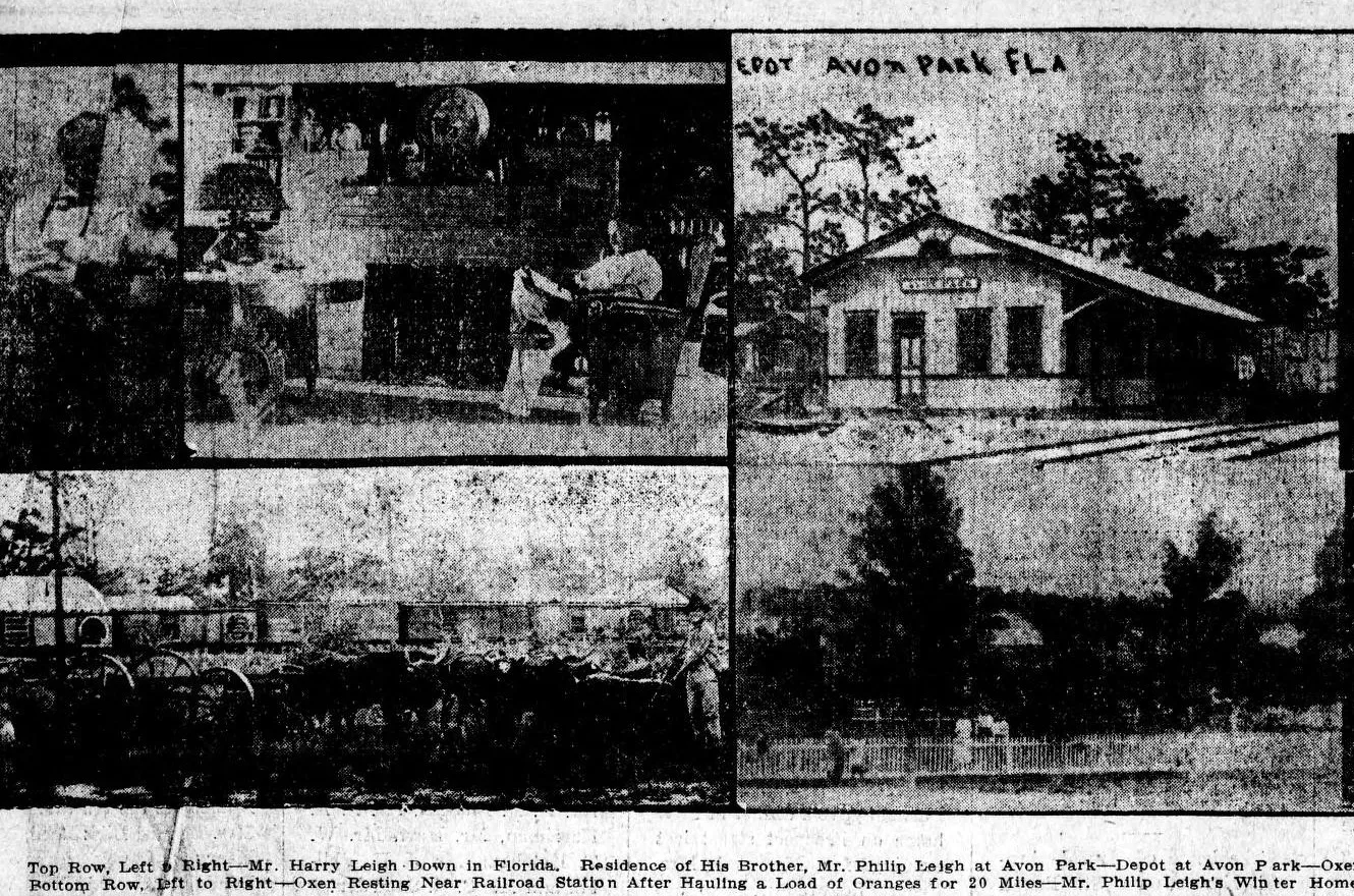 Six photographs of Avon Park published in The New Haven Union, 4 May 1913
