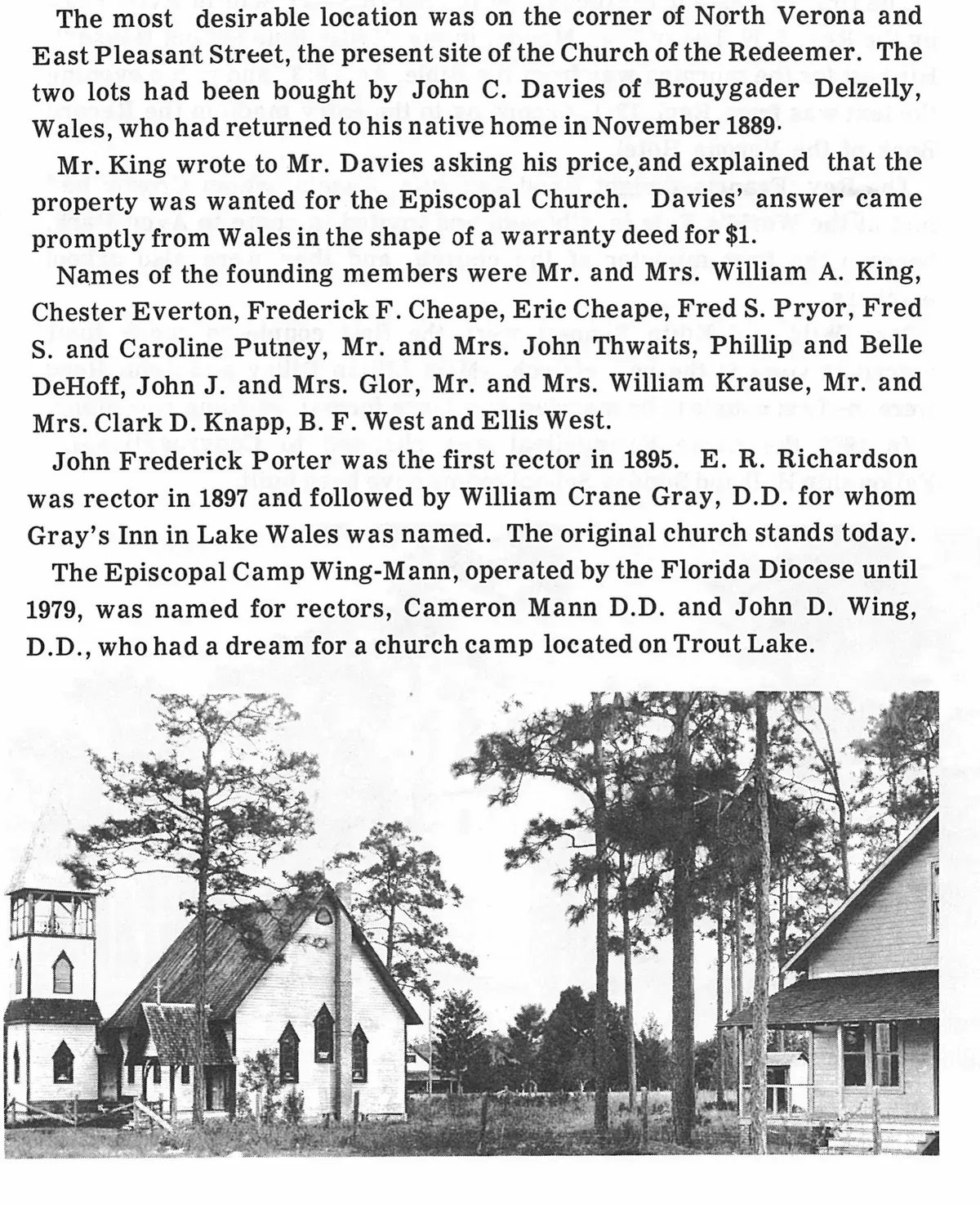 Church of the Redeemer (Episcopal), founded in 1894–1895