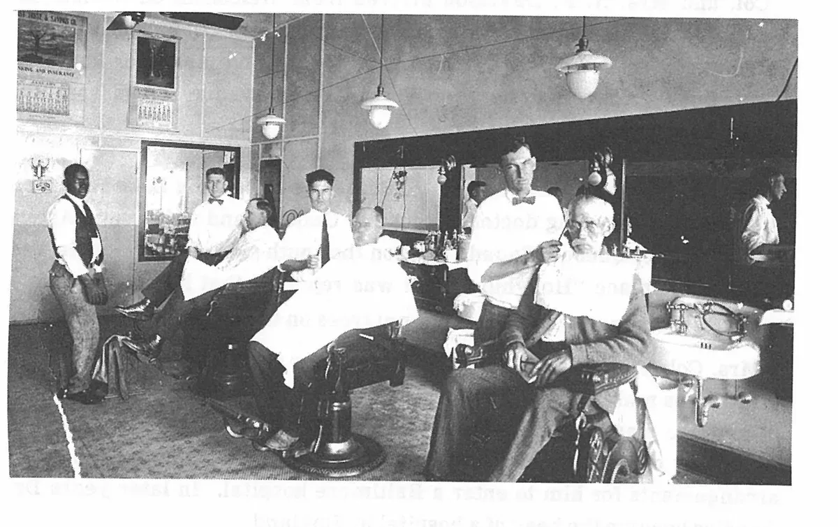 In 1920 Peter C. Boney purchased a half interest in a barber shop with Jim Simmons