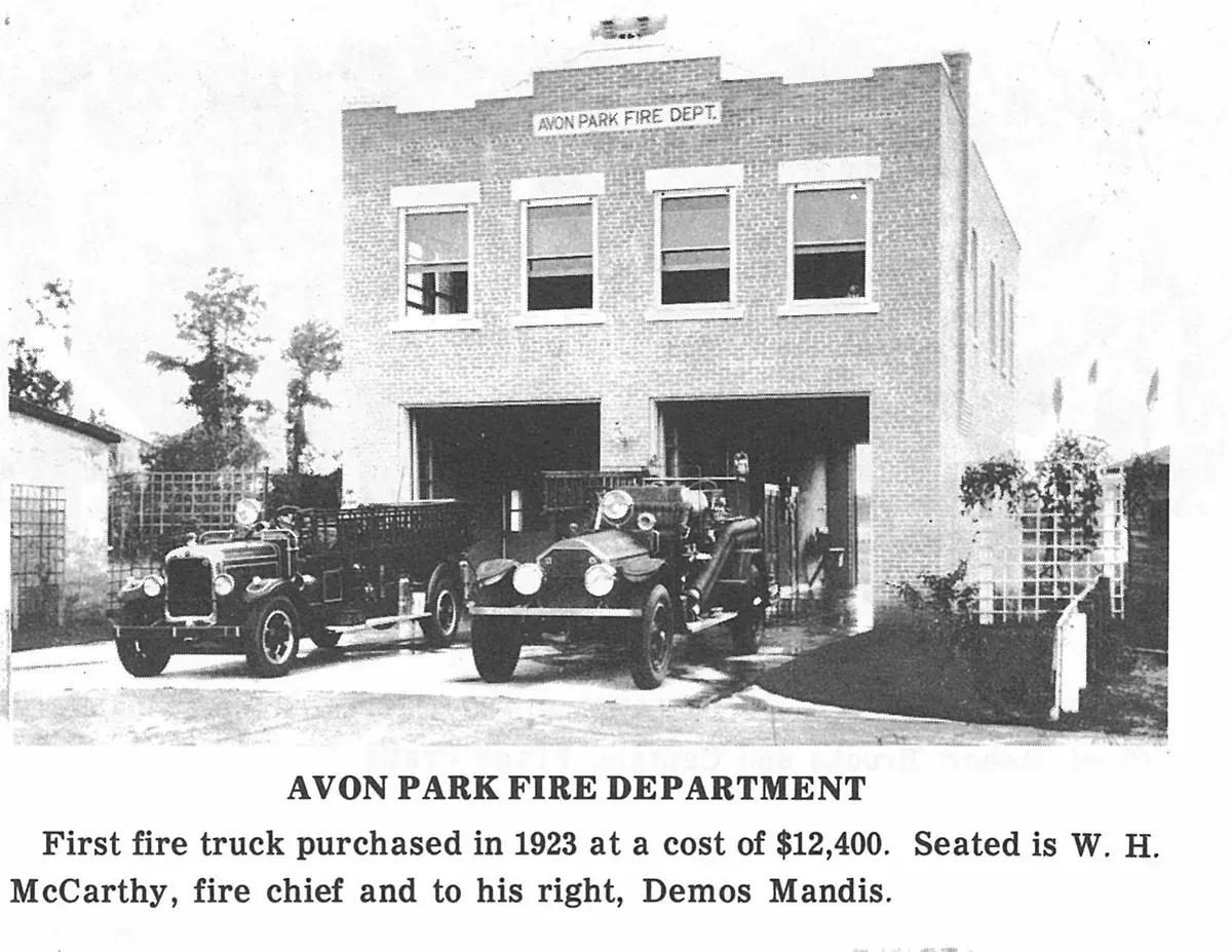 The Avon Park Fire Department’s first fire truck