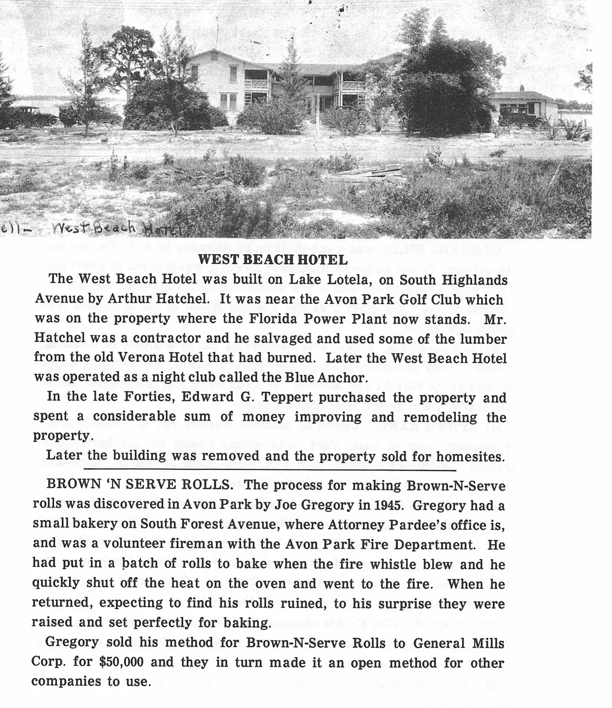 The First Hundred Years of Avon Park, Florida, page 240, figure 1