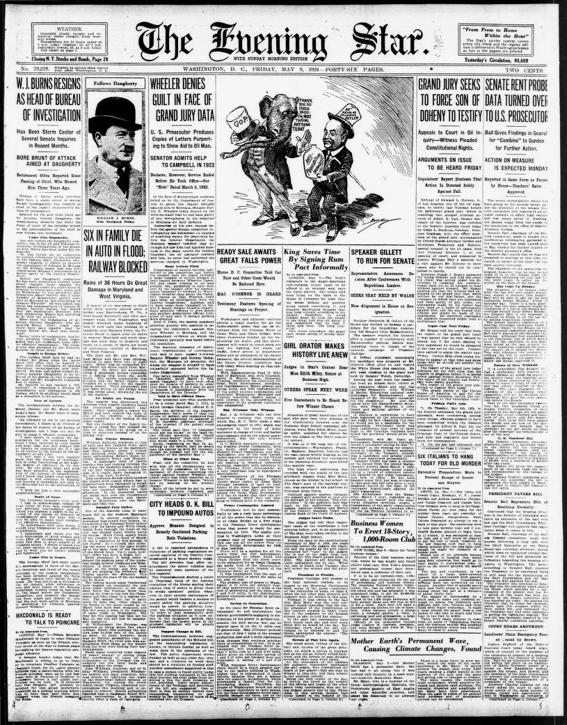 Evening star, May 9, 1924 - Florida Western and Northern Railroad. Evening Star Newspaper Co. / Library of Congress.